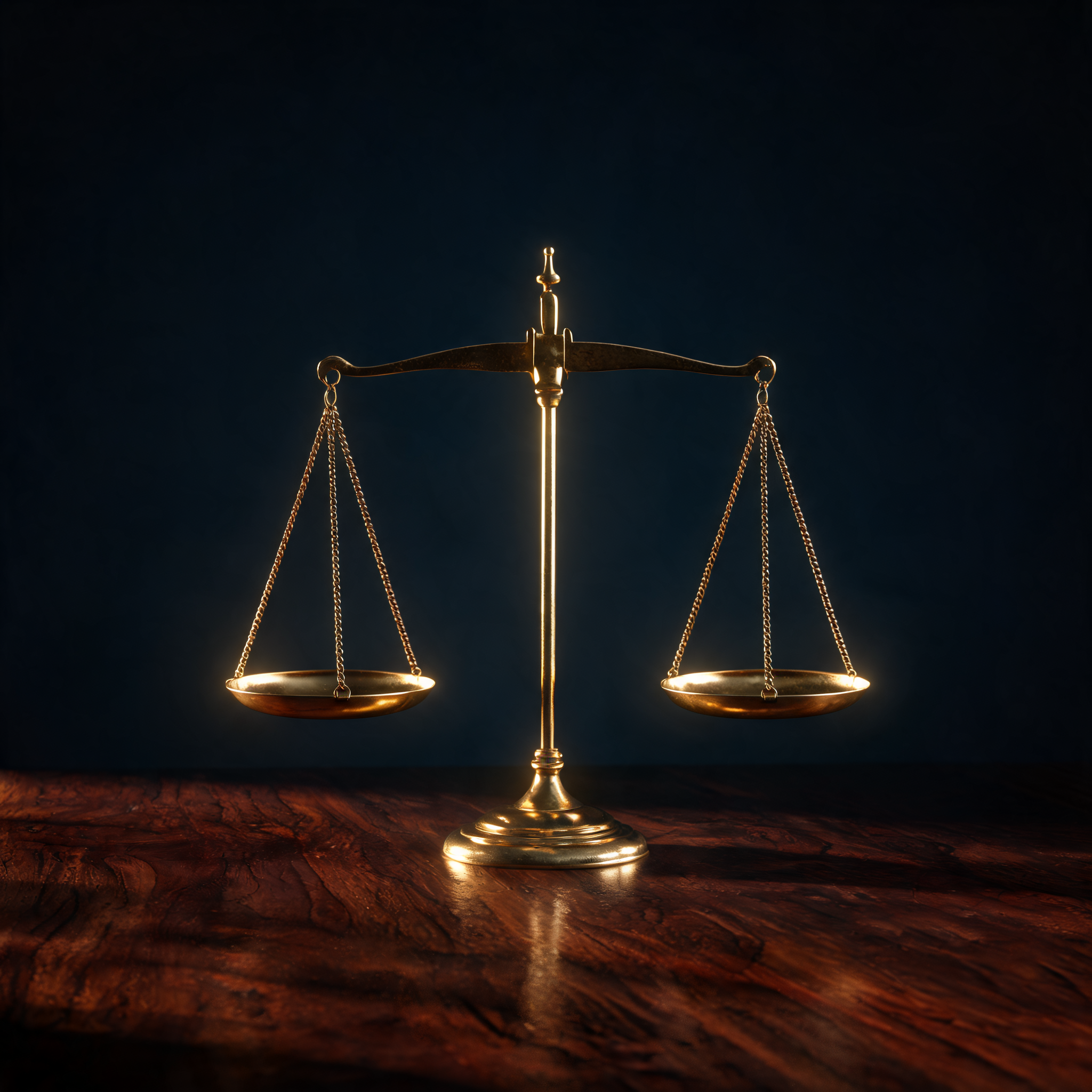 Scales of justice representing fair outcomes